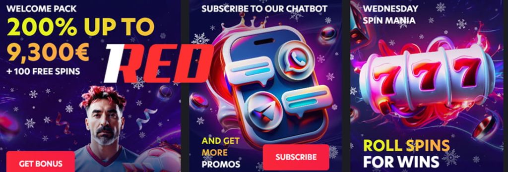 1red welcome bonus